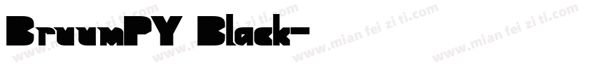 BruumPY Black字体转换